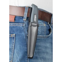 WolfcraftOutdoormesser mit glatter Klinge und Köcher