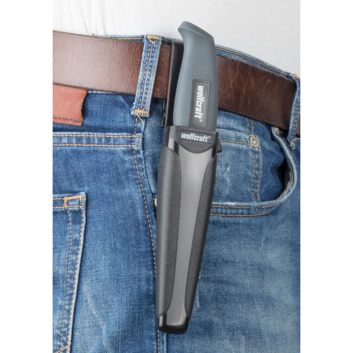 WolfcraftOutdoormesser mit glatter Klinge und Köcher