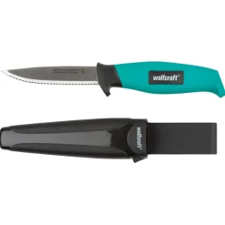 WolfcraftOutdoormesser mit gezahnter Klinge und Köcher