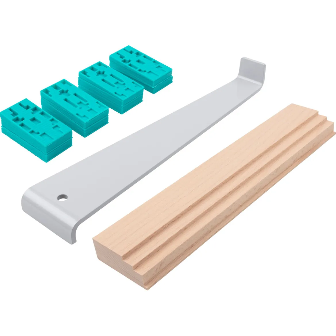 WolfcraftVerlege-Set für Laminat Parkett Kork 22- teilig