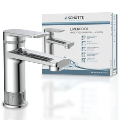 WT-Armatur Liverpool chrom Eco-Klick-Kartusche inkl.Push-Open-Garnitur