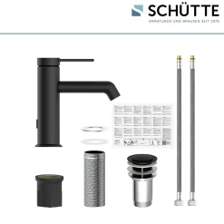 WT-Armatur Los Angeles schwarz-matt Eco-Klick-Kartusche inkl.Push-Open-Garnitur