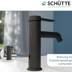 WT-Armatur Los Angeles schwarz-matt Eco-Klick-Kartusche inkl.Push-Open-Garnitur