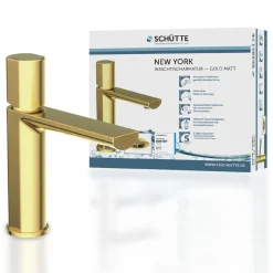 WT-Armatur New York gold Kartusche mitkeram.Dichtungen inkl. Push-Open-Garni.