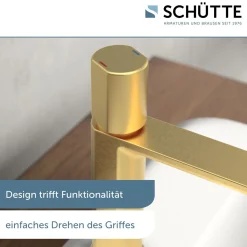 WT-Armatur New York gold Kartusche mitkeram.Dichtungen inkl. Push-Open-Garni.