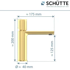 WT-Armatur New York gold Kartusche mitkeram.Dichtungen inkl. Push-Open-Garni.