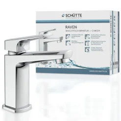 WT-Armatur Raven chrom Kartusche mitkeram.Dichtungen inkl. Push-Open-Garni.