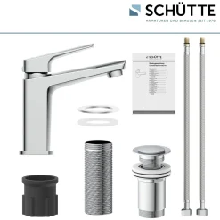 WT-Armatur Raven chrom Kartusche mitkeram.Dichtungen inkl. Push-Open-Garni.