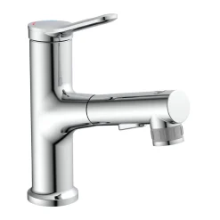 WT-Armatur Variabel chrom Schnellmontageherausziehbare Brause 2 Strahlarten