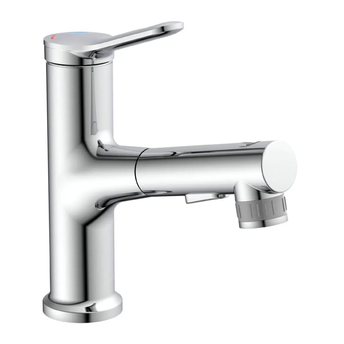 WT-Armatur Variabel chrom Schnellmontageherausziehbare Brause 2 Strahlarten