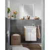 WT-Unterschrank GWC 52x61x27,5 AsEi/wei.Milano 2 Tueren, 1 Einlegeboden