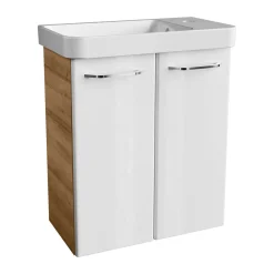 WT-Unterschrank GWC 52x61x27,5 AsEi/wei.Milano 2 Tueren, 1 Einlegeboden