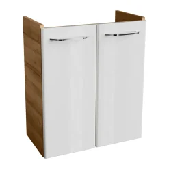 WT-Unterschrank GWC 52x61x27,5 AsEi/wei.Milano 2 Tueren, 1 Einlegeboden