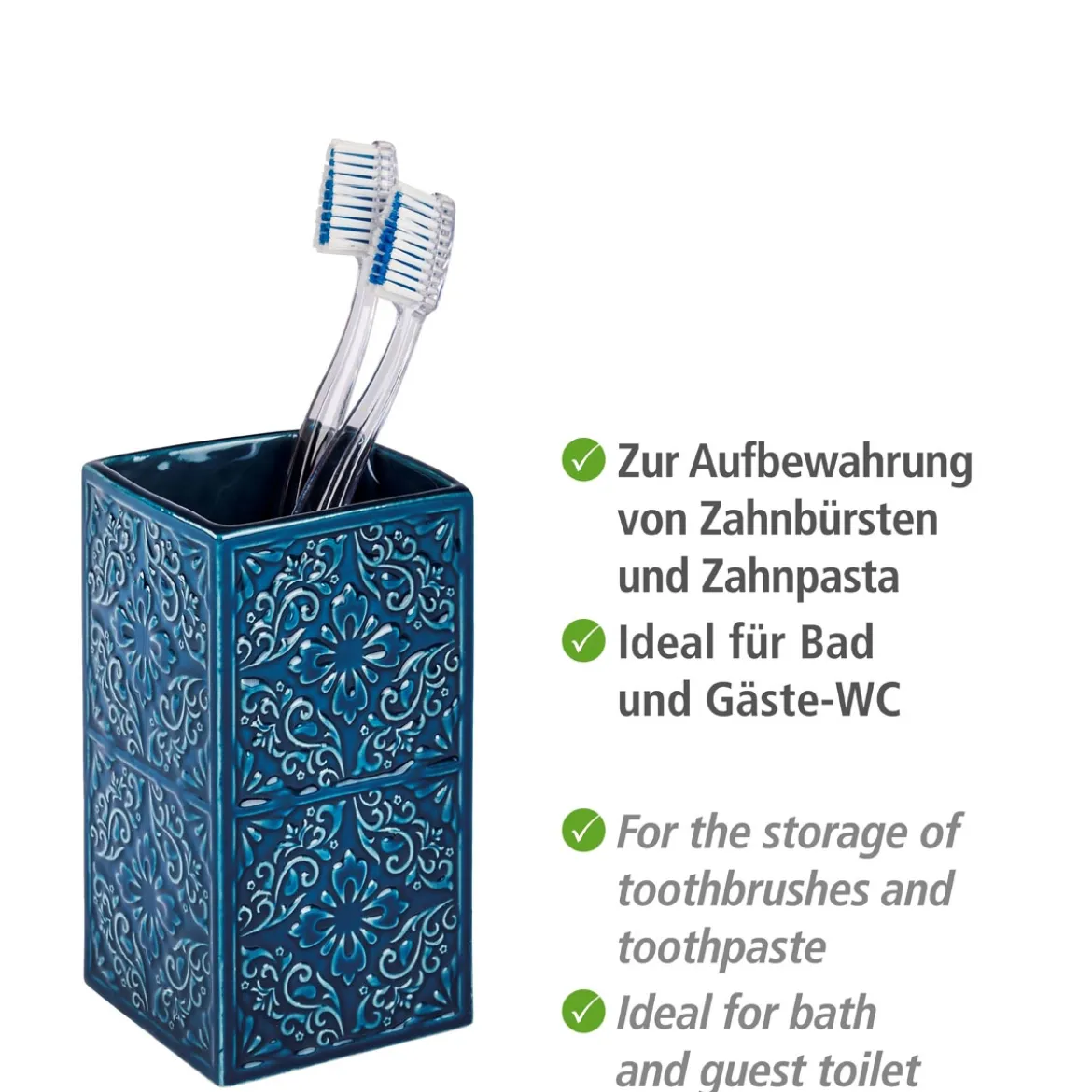 Zahnputzbecher Mod. Cordoba dunkelblau