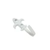 Zierhaken Lilie 5,5 cm weiß