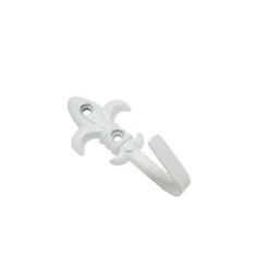 Zierhaken Lilie 5,5 cm weiß